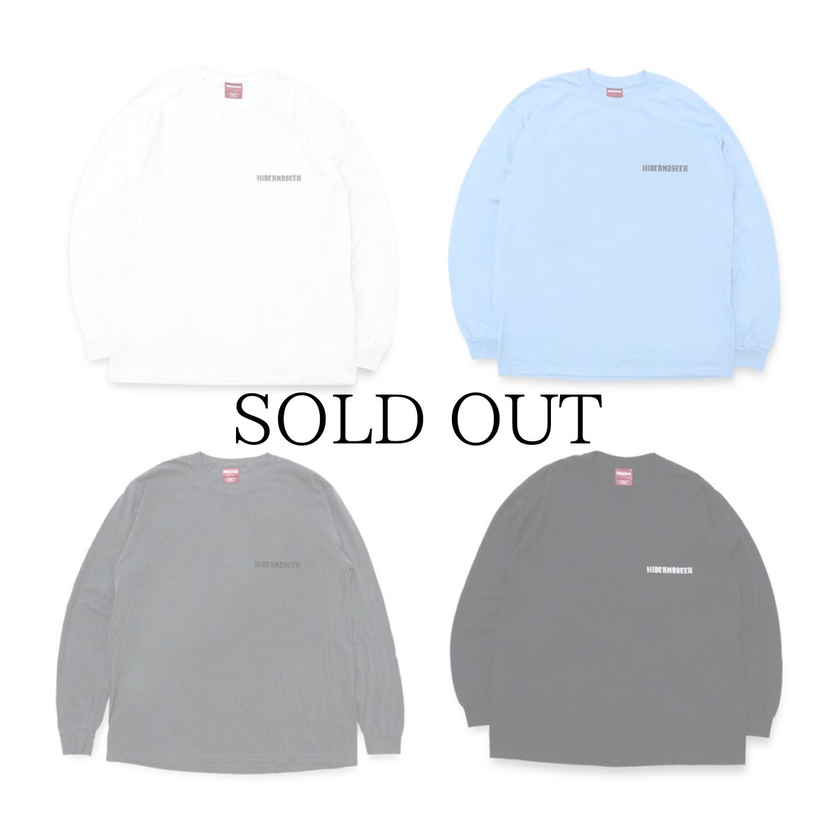 画像2: HIDEANDSEEK / Back Logo L/S Tee(21aw) (2)