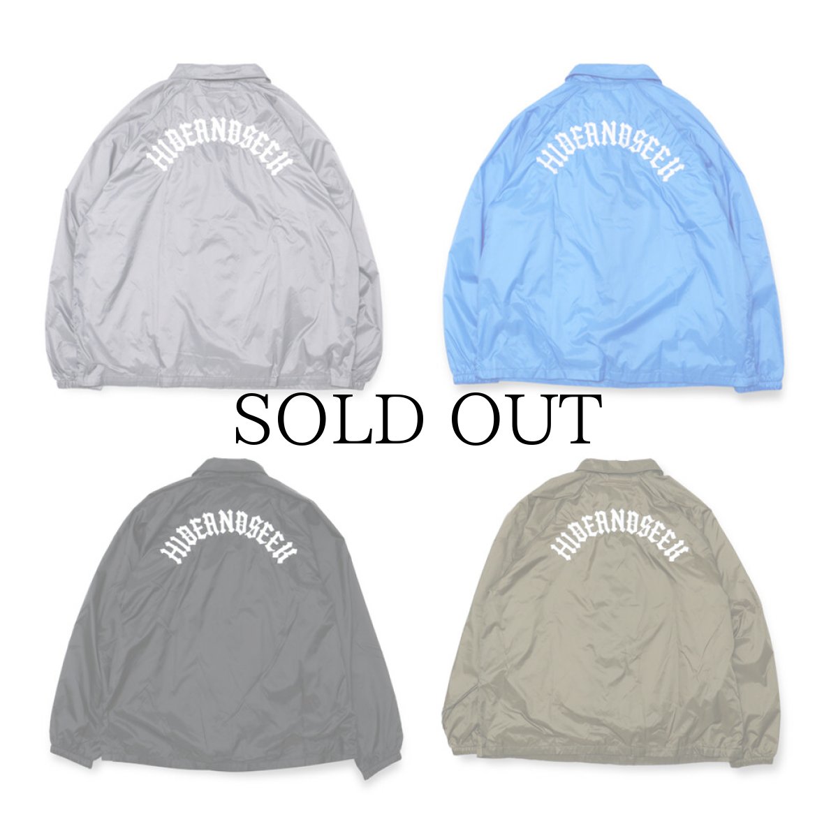 画像2: HIDEANDSEEK / Nylon Coaches Jacket (2)