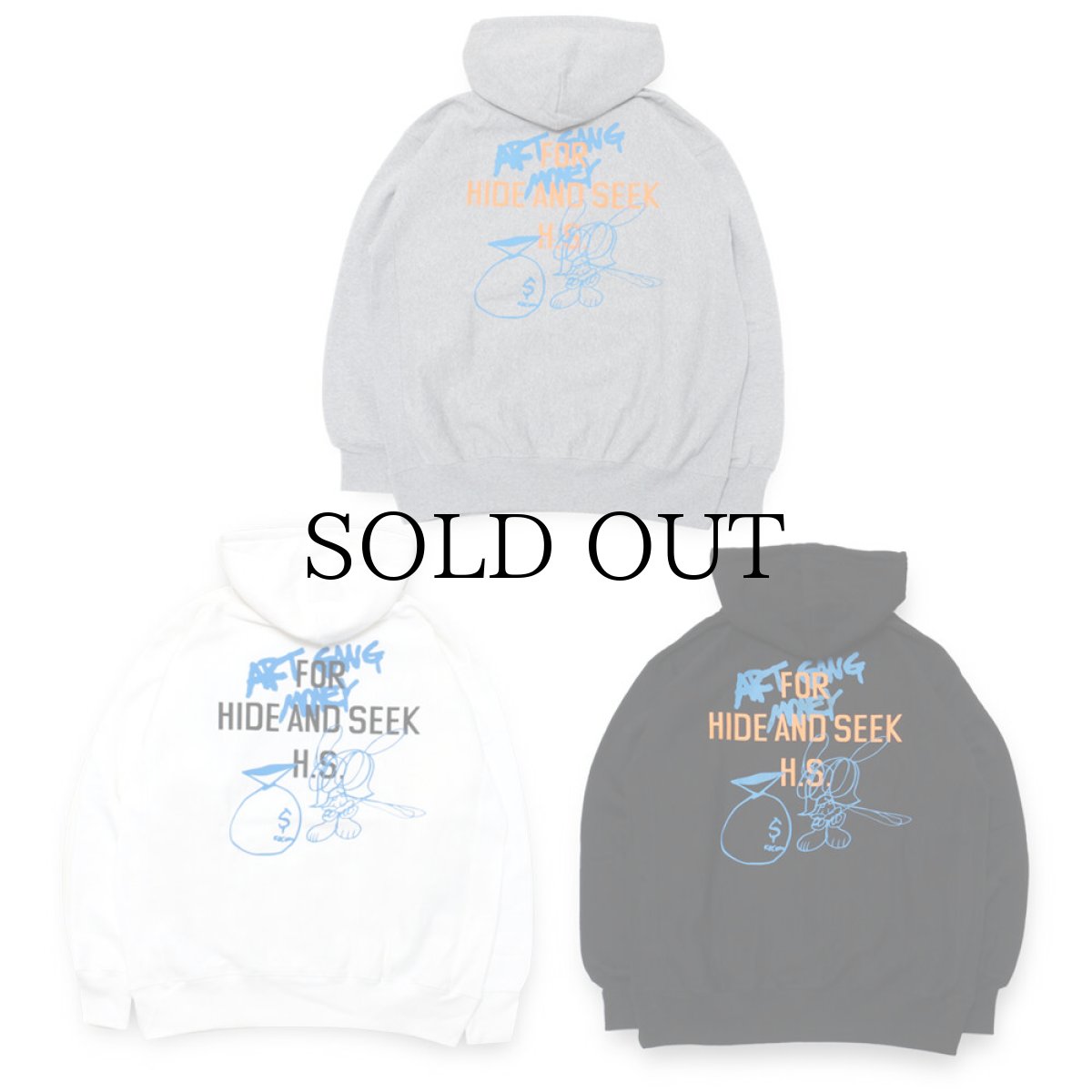 画像2: HIDEANDSEEK / H&S × SKOLOCT Hooded Sweat Shirt (2)