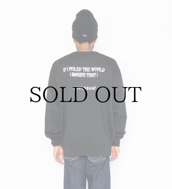 APPLEBUM(アップルバム) クルースウェット “Nas” Photo Crew Sweat
