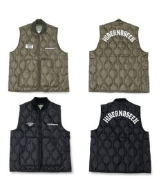 画像1: HIDEANDSEEK / Quilted VEST(21aw) (1)