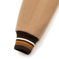 画像6: CALEE / College type wappen wool stadium jacket -BEIGE- (6)
