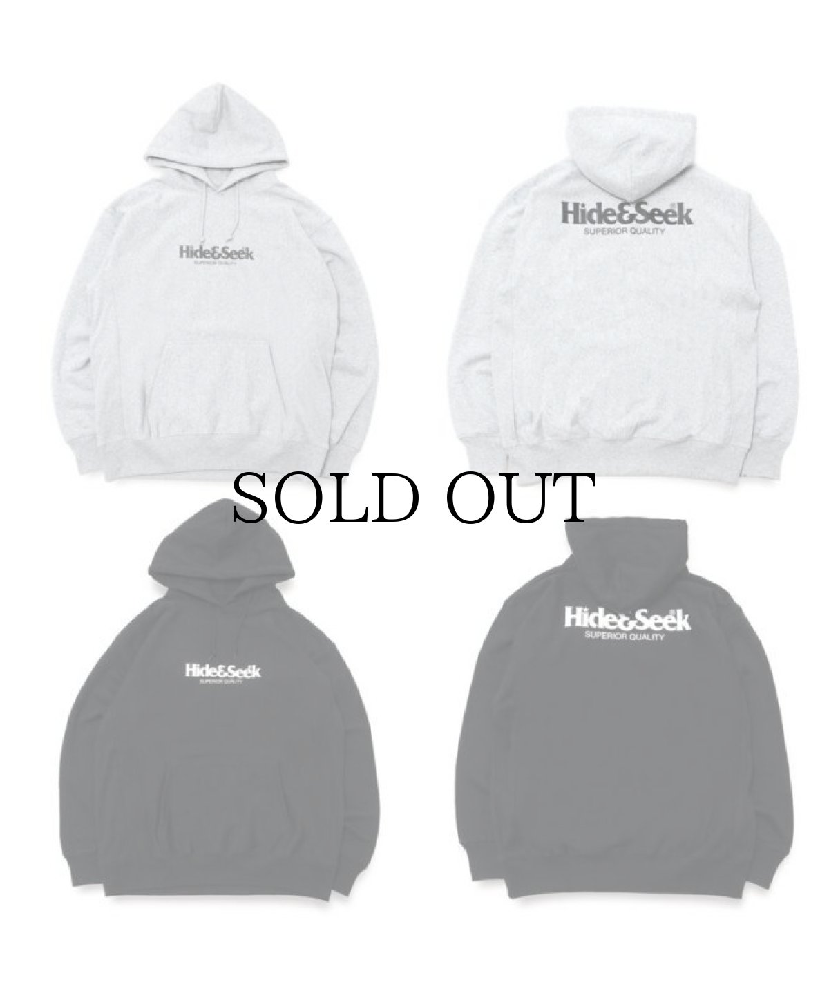 画像1: HIDEANDSEEK / Logo Hooded Sweat Shirt(21aw) (1)