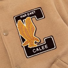 画像5: CALEE / College type wappen wool stadium jacket -BEIGE- (5)