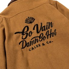 画像7: CALEE / Embroidery leather collar wool sports type jacket -BEIGE- (7)