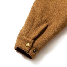 画像6: CALEE / Embroidery leather collar wool sports type jacket -BEIGE- (6)