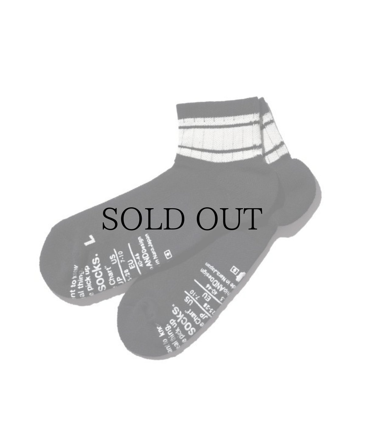 画像2: ANDSOX(アンドソックス) / SUPPORT PILE SHORT ANKLE (2)