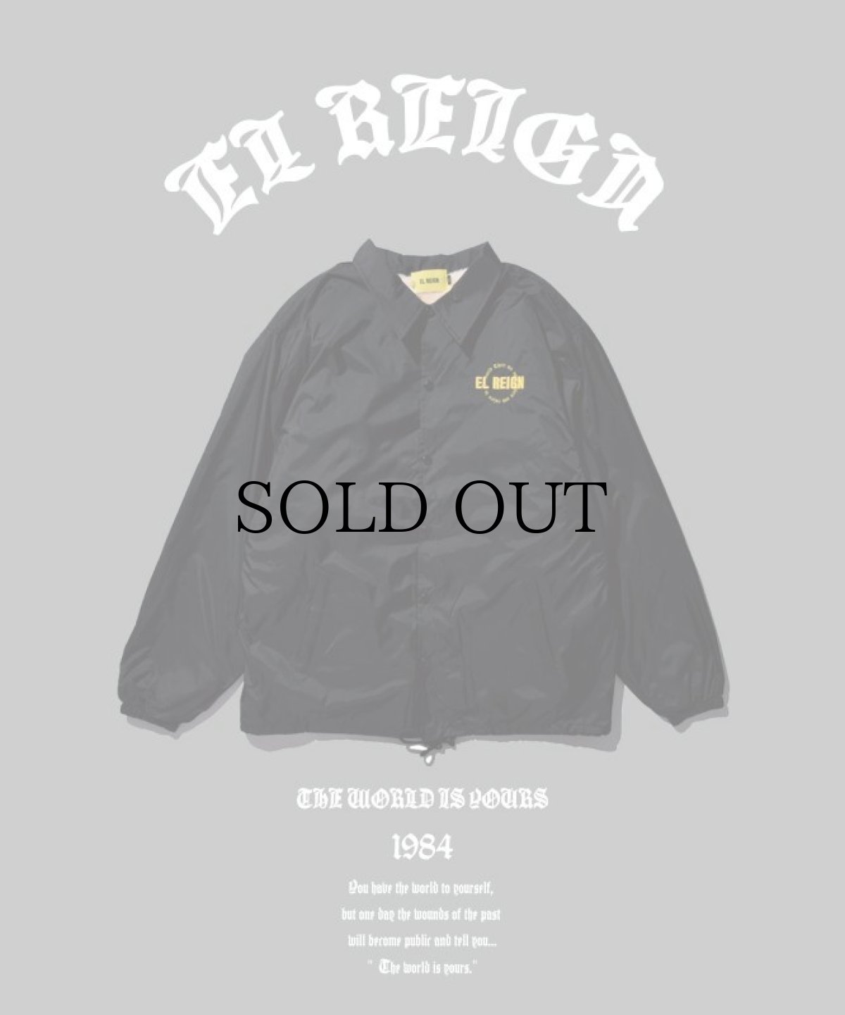 画像2: EL REIGN / "THE WORLD IS YOURS" COACH JACKET (2)