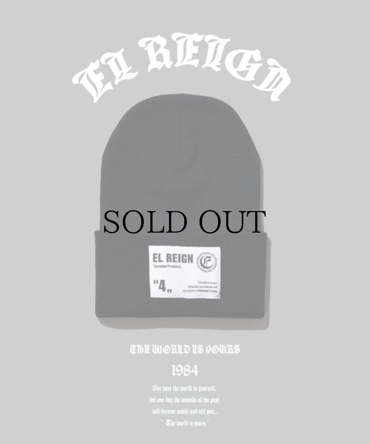 画像1: EL REIGN / EL REIGN TAG BEANIE (LONG BODY) (1)