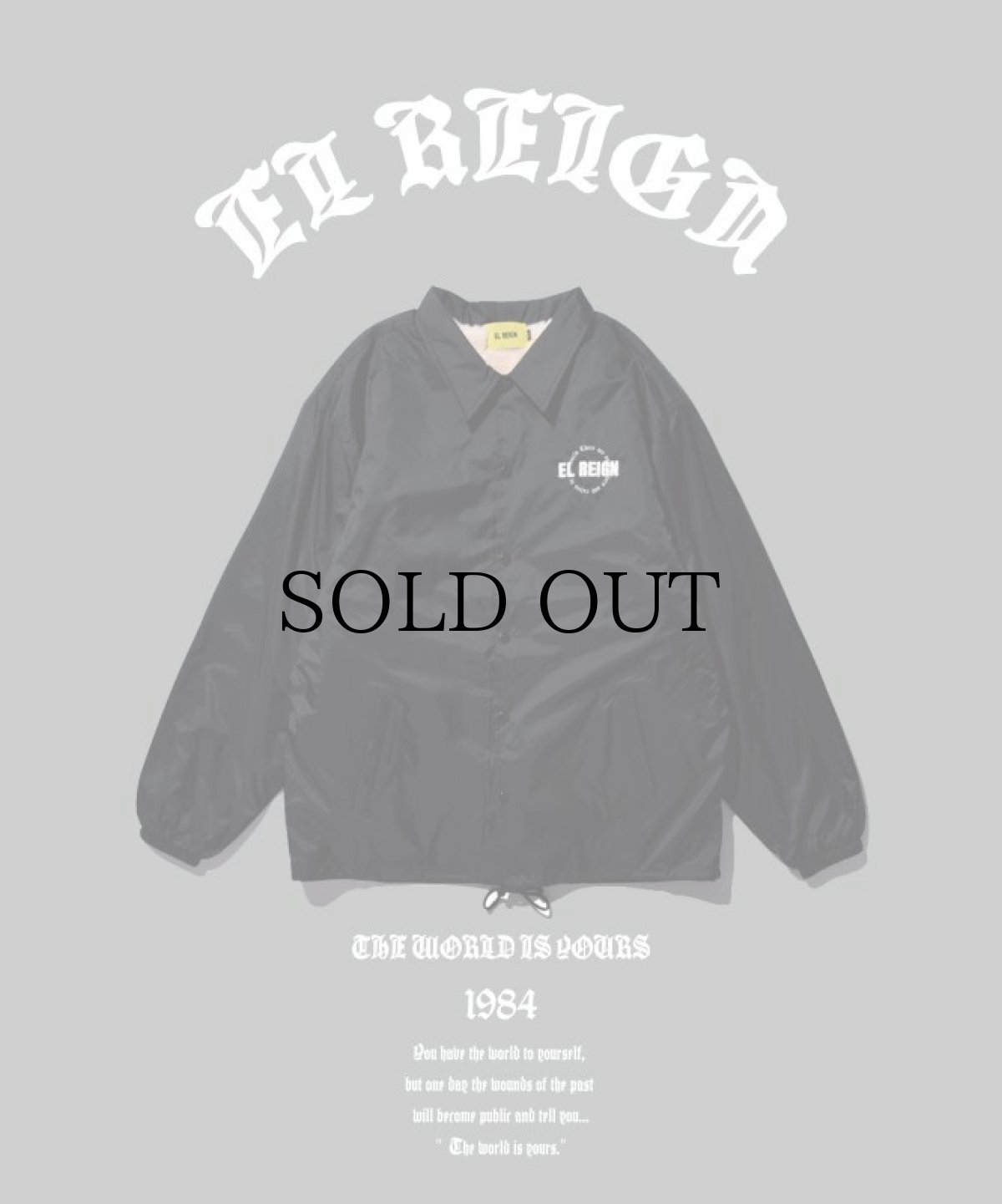 画像2: EL REIGN / "THE WORLD IS YOURS" COACH JACKET (2)