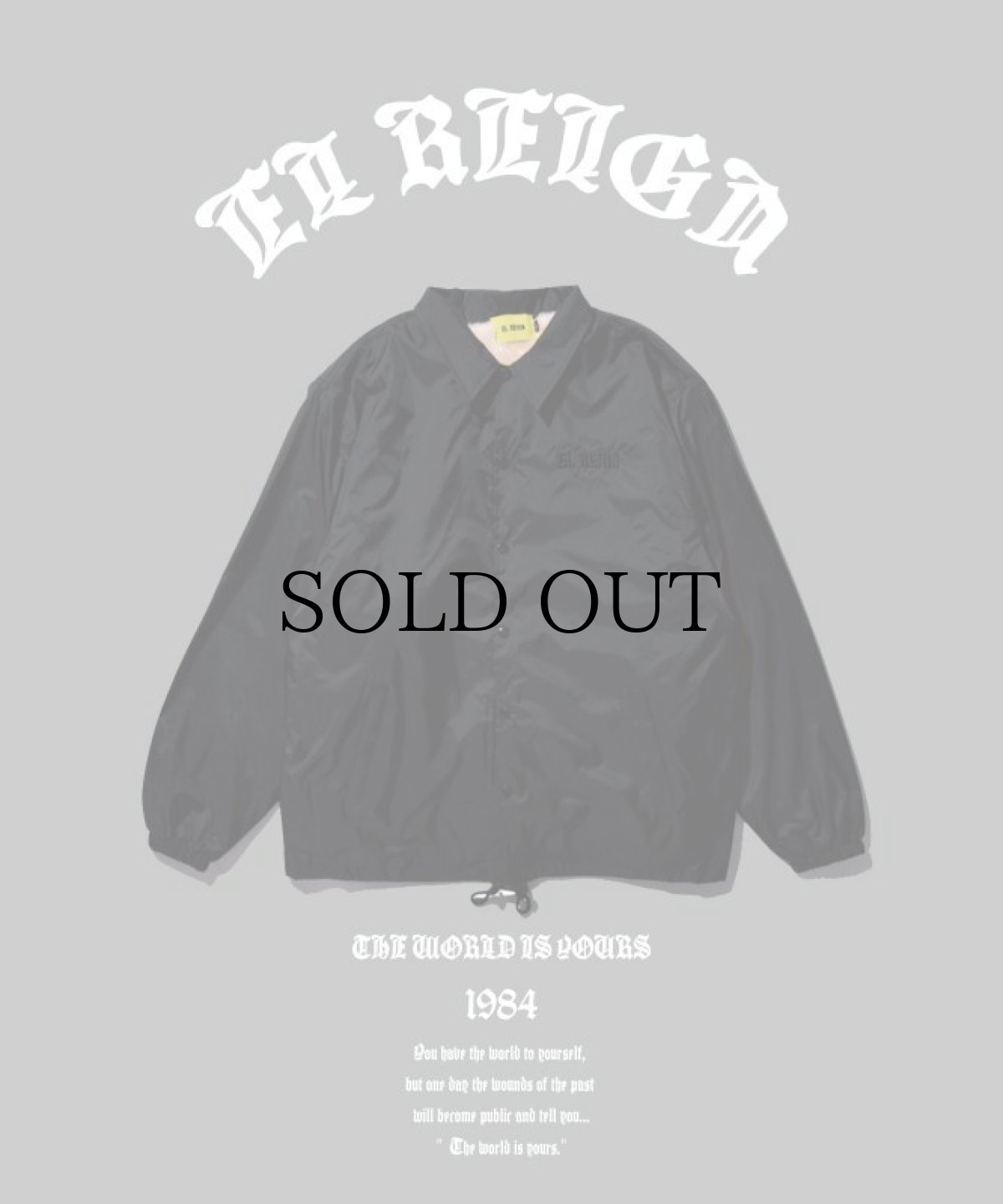 画像2: EL REIGN / "THE WORLD IS YOURS" COACH JACKET (2)