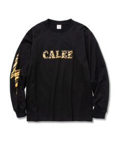 画像1: CALEE / Tiger pattern CALEE logo L/S t-shirt (1)