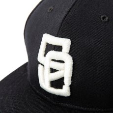 画像5: CALEE / CAL Logo twill baseball cap -BLACK/WHITE- (5)