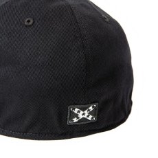 画像4: CALEE / CAL Logo twill baseball cap -BLACK/BLUE- (4)