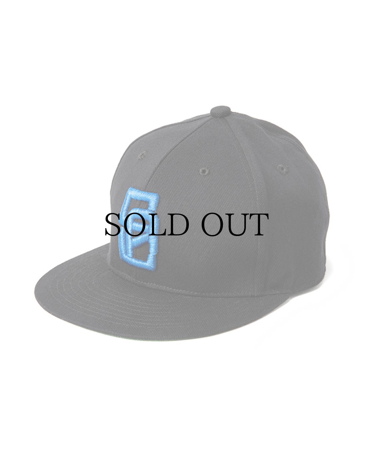 画像1: CALEE / CAL Logo twill baseball cap -BLACK/BLUE- (1)