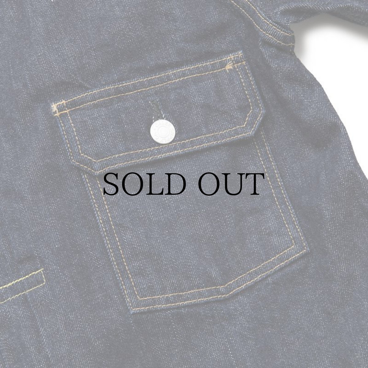 画像5: CALEE / 1st type no collar denim jacket (5)