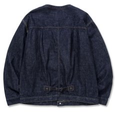 画像2: CALEE / 1st type no collar denim jacket (2)