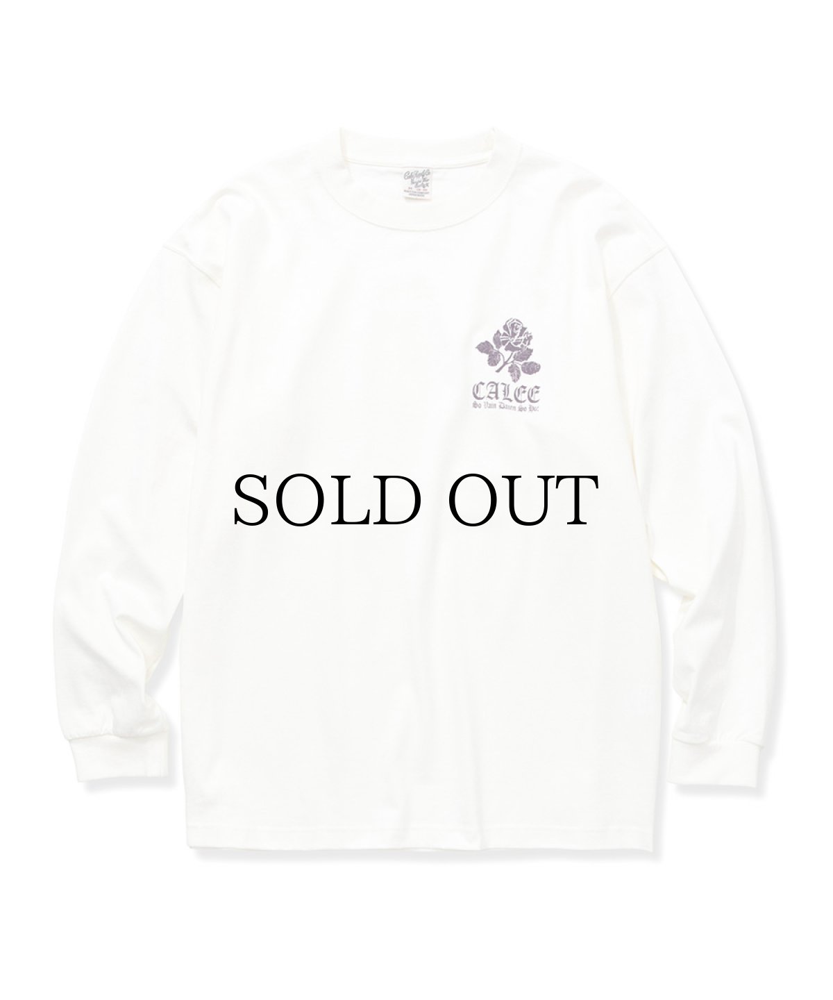 画像1: CALEE / Drop shoulder first sight L/S t-shirt -WHITE- (1)