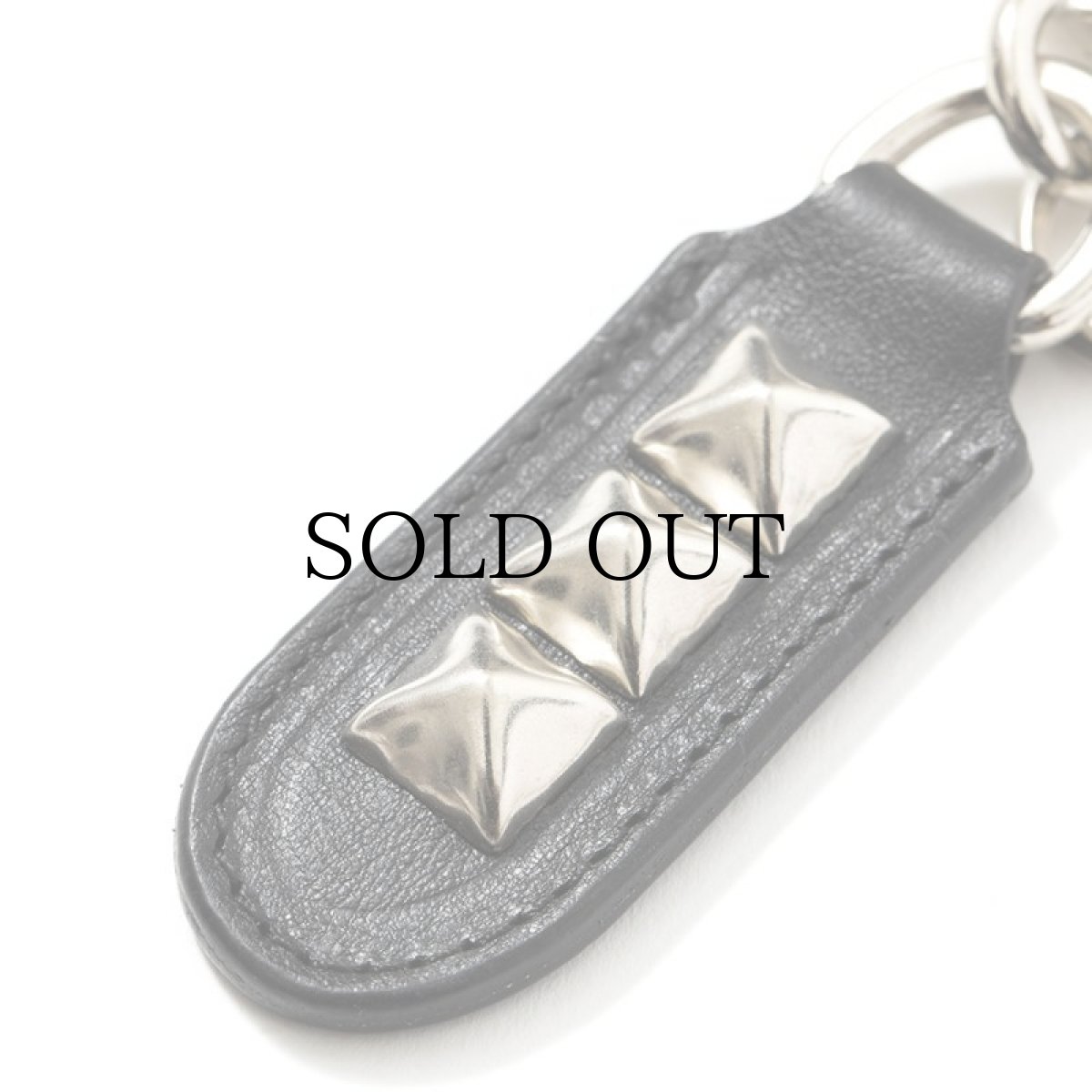 画像5: CALEE / Studs & Embossing assort leather key ring   (5)