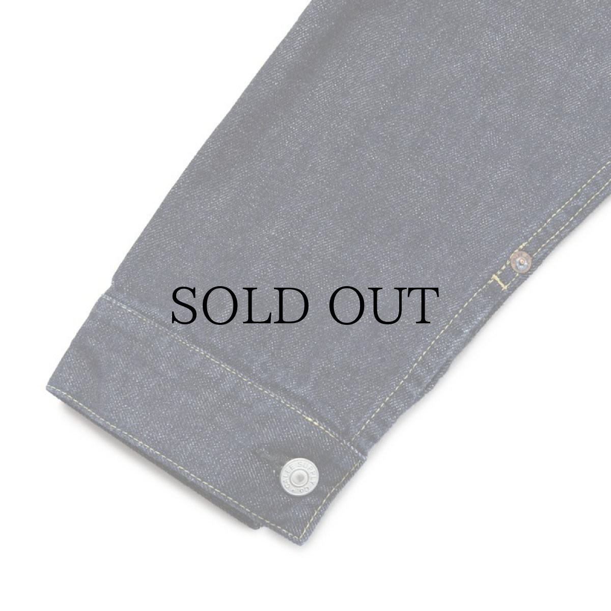 画像6: CALEE / 1st type no collar denim jacket (6)