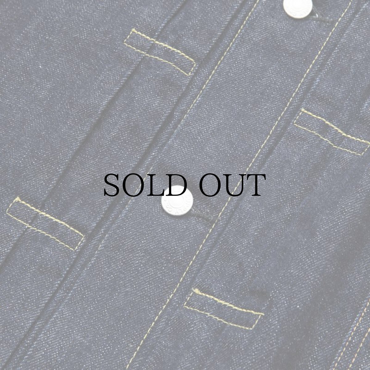 画像4: CALEE / 1st type no collar denim jacket (4)