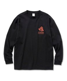 画像1: CALEE / Drop shoulder first sight L/S t-shirt -BLACK- (1)