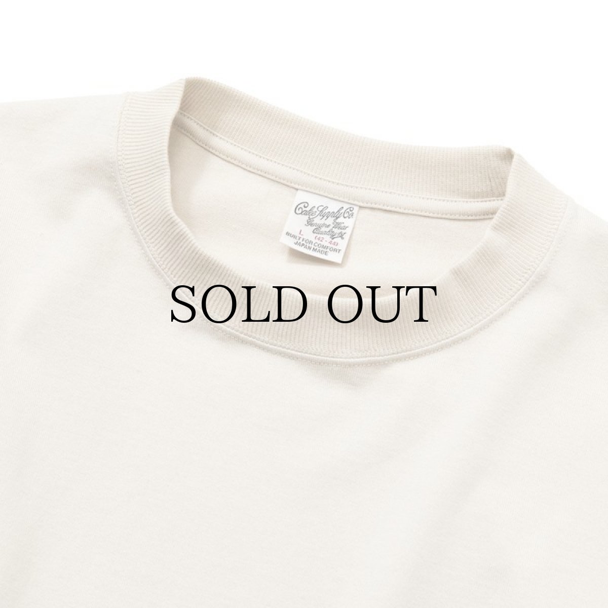 画像2: CALEE / Drop shoulder first sight L/S t-shirt -BEIGE- (2)