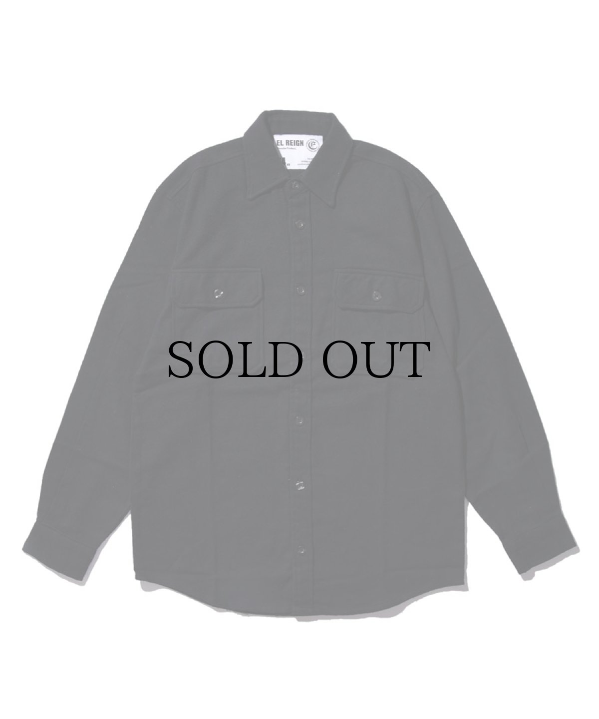 画像3: EL REIGN / "THE WORLD IS YOURS" VINTAGE FRANNEL SHIRT -DARK OLIVE- (3)