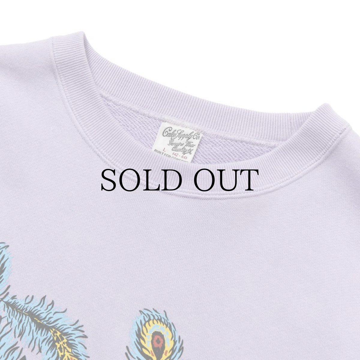 画像2: CALEE / CALEE BOF Logo crew neck sweat -PURPLE- (2)