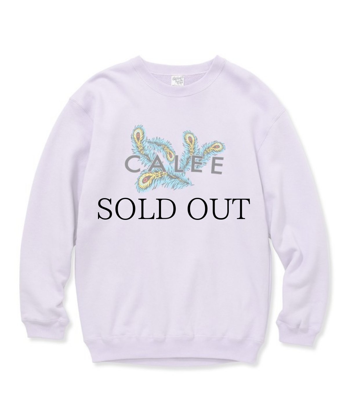 画像1: CALEE / CALEE BOF Logo crew neck sweat -PURPLE- (1)