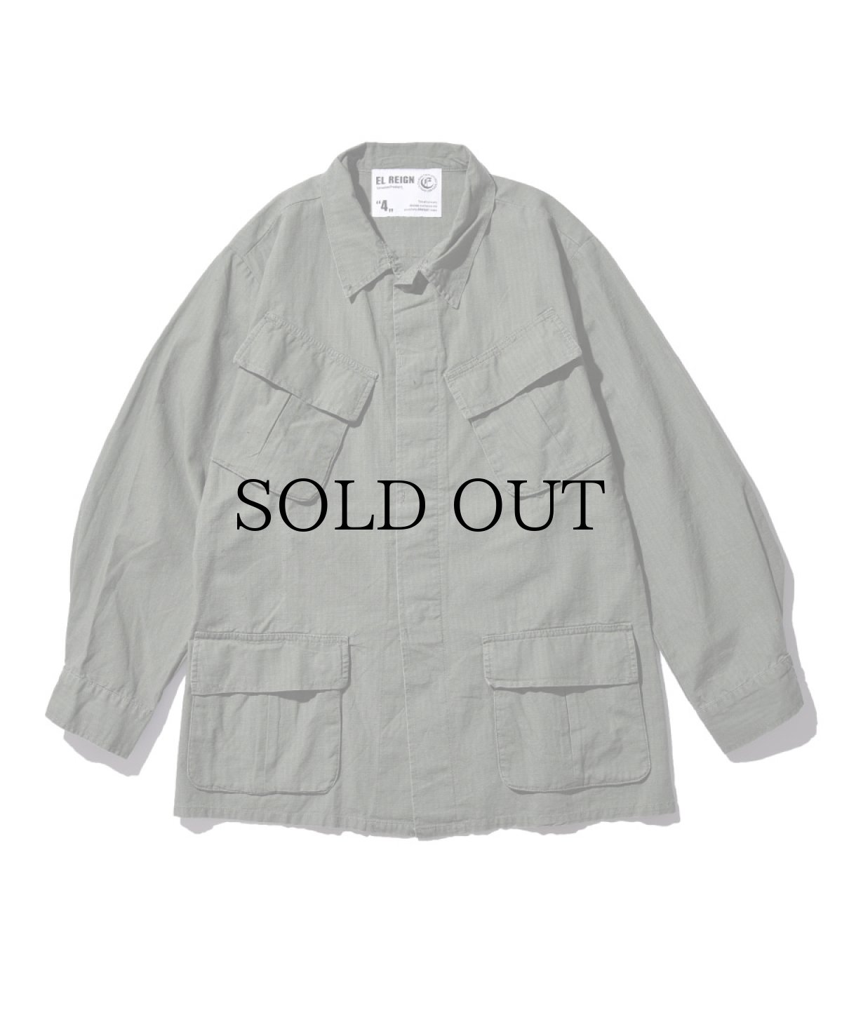 画像3: EL REIGN / "THE WORLD IS YOURS" MILITARY VINTAGE SHIRT (3)