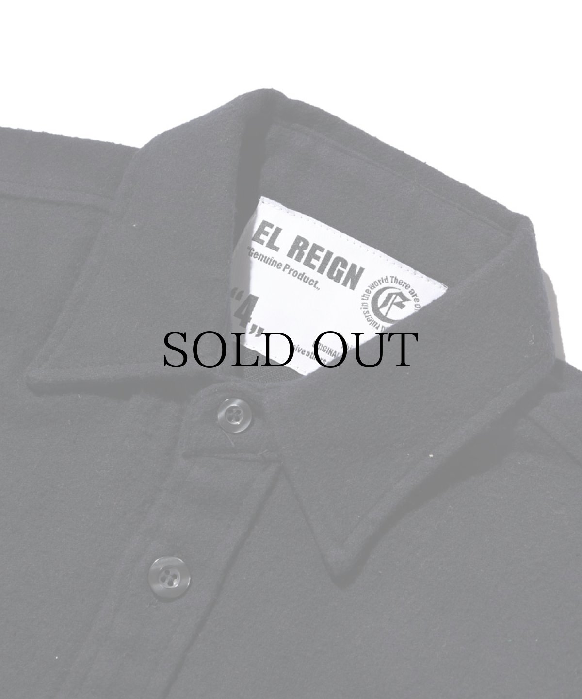 画像5: EL REIGN / "THE WORLD IS YOURS" VINTAGE FRANNEL SHIRT -DARK OLIVE- (5)