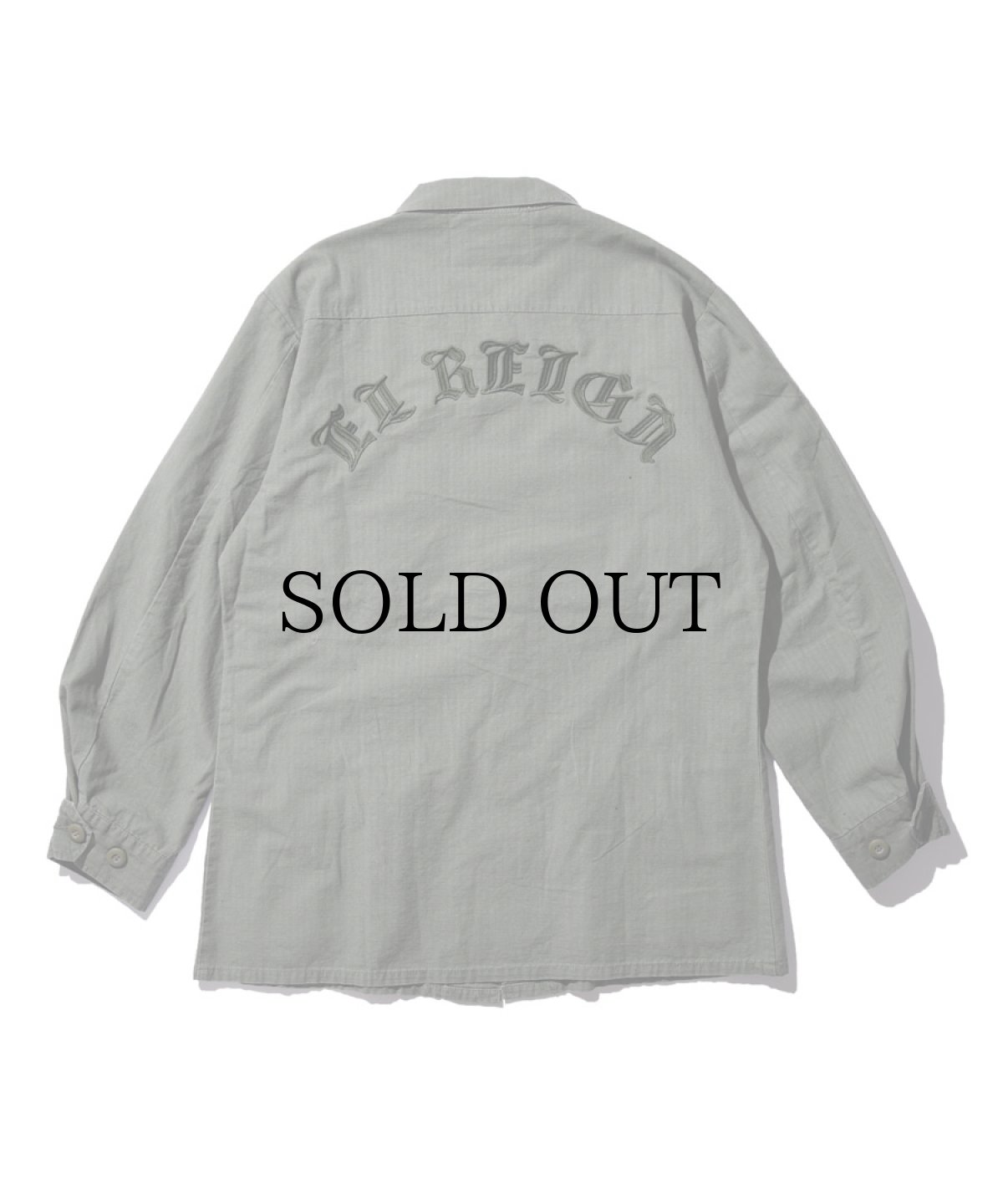 画像2: EL REIGN / "THE WORLD IS YOURS" MILITARY VINTAGE SHIRT (2)