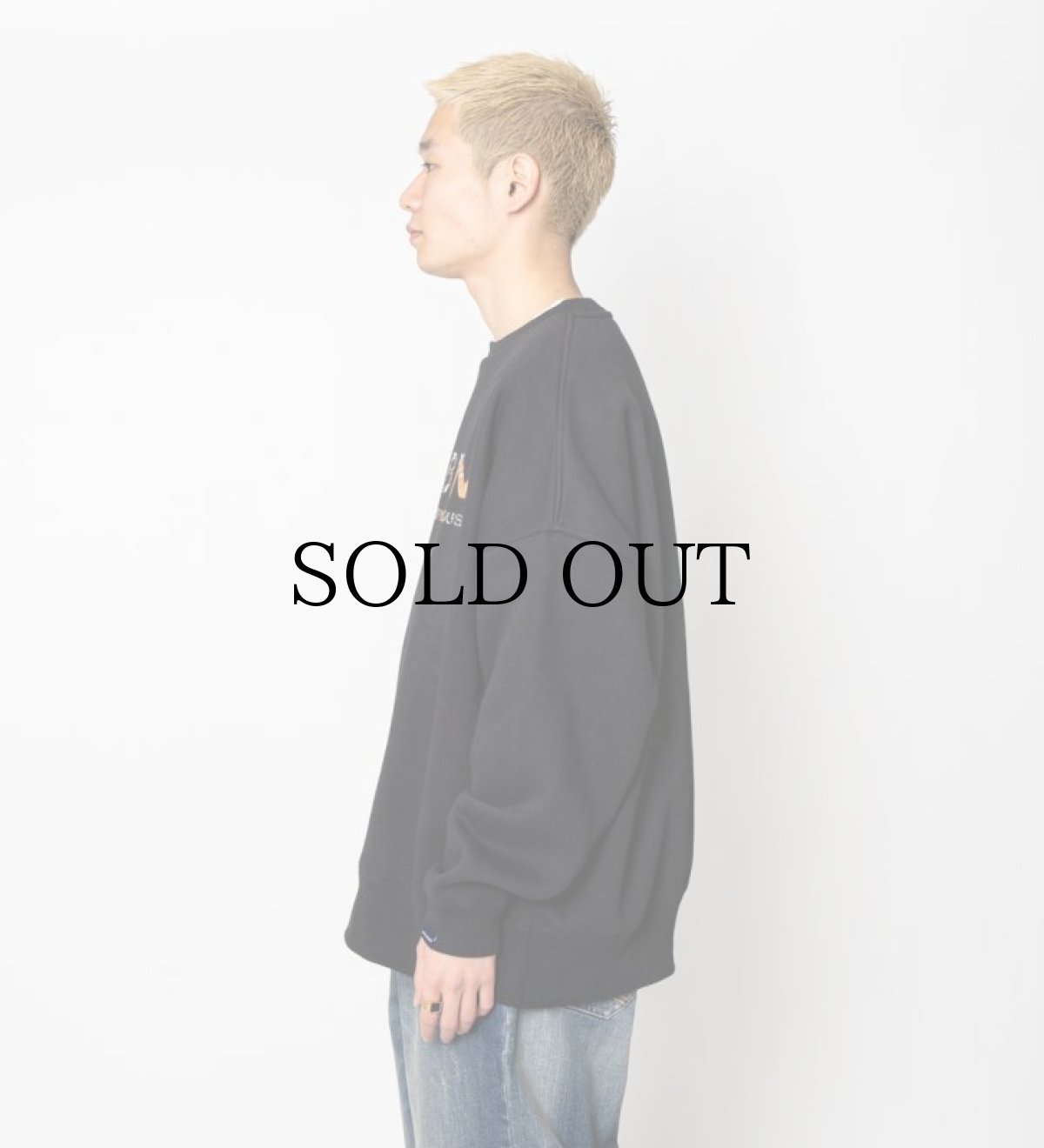 画像11: APPLEBUM(アップルバム) / "APPLEBUM × CRSB raidback fabric" Oversize Crew Sweat (11)