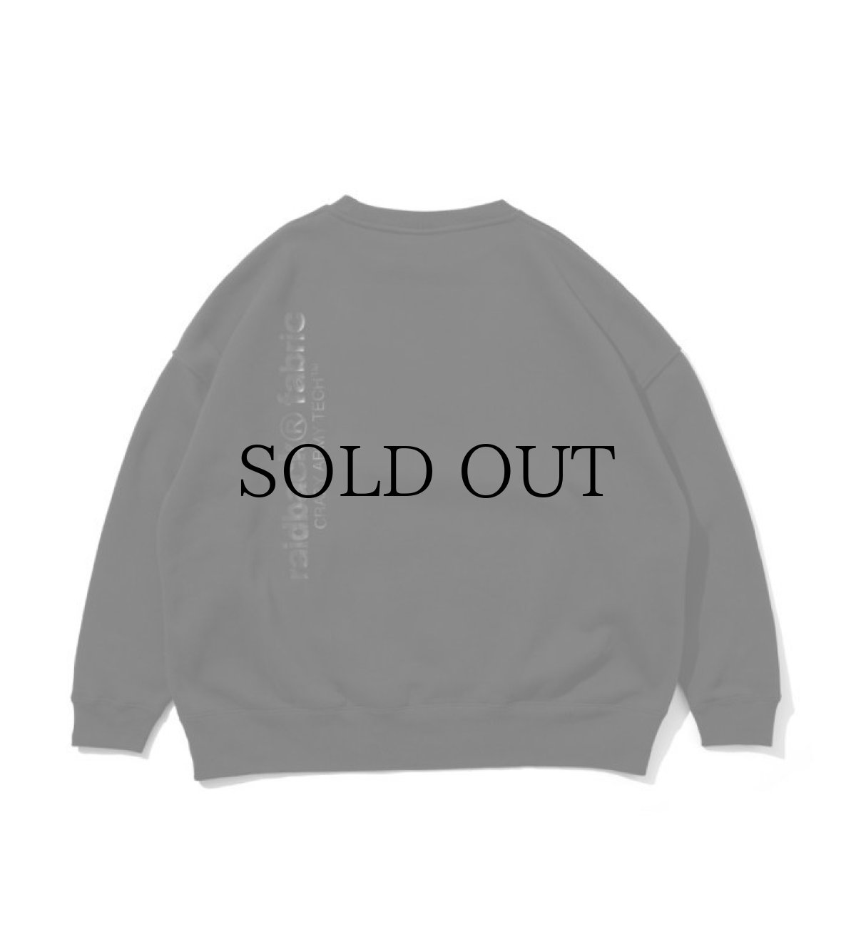 画像2: APPLEBUM(アップルバム) / "APPLEBUM × CRSB raidback fabric" Oversize Crew Sweat (2)