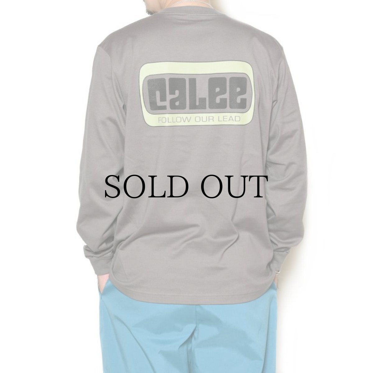 画像8: CALEE / CALEE Box logo L/S t-shirt -GRAY- (8)