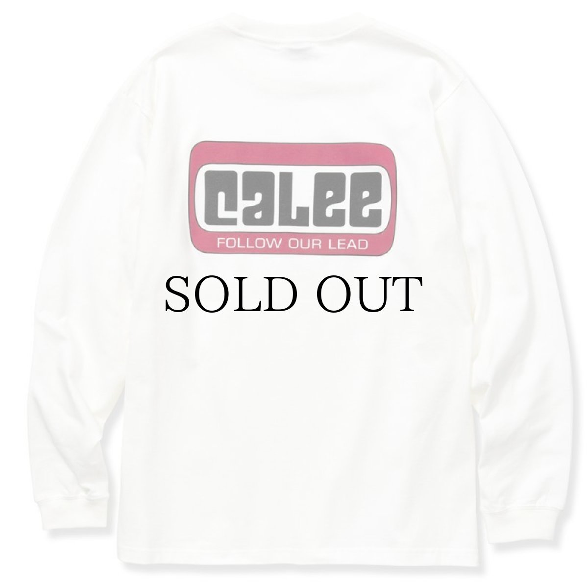 画像2: CALEE / CALEE Box logo L/S t-shirt -WHITE- (2)