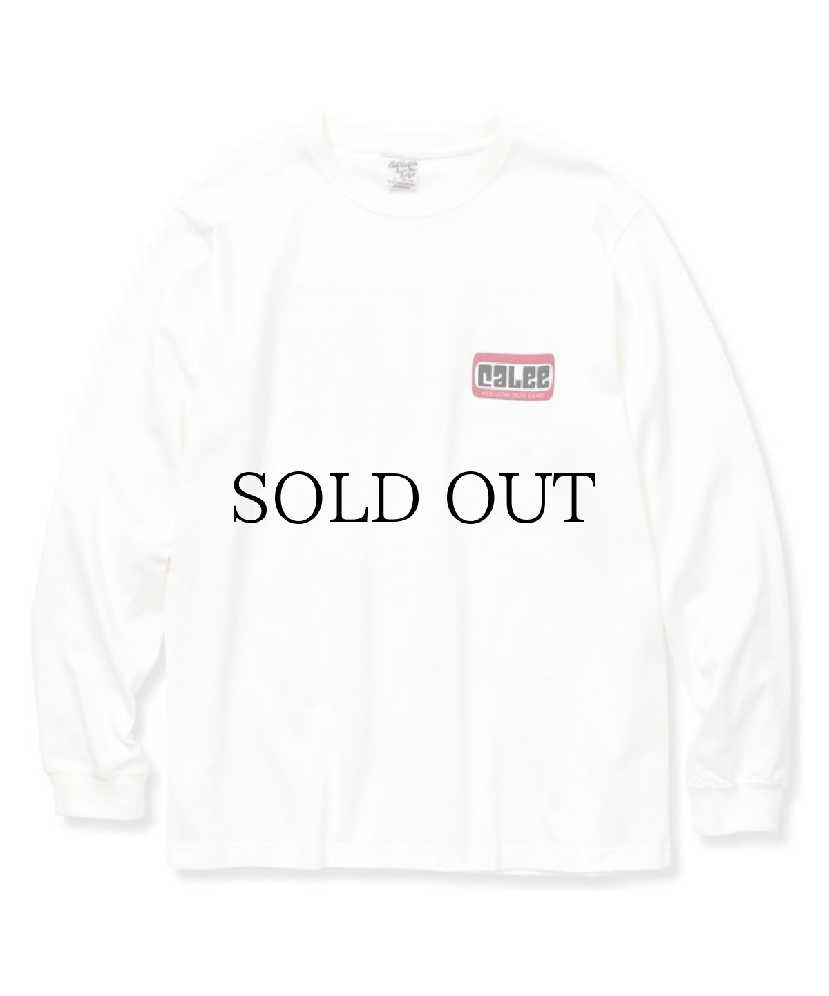 画像1: CALEE / CALEE Box logo L/S t-shirt -WHITE- (1)