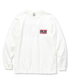 画像1: CALEE / CALEE Box logo L/S t-shirt -WHITE- (1)
