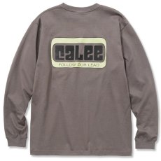 画像2: CALEE / CALEE Box logo L/S t-shirt -GRAY- (2)