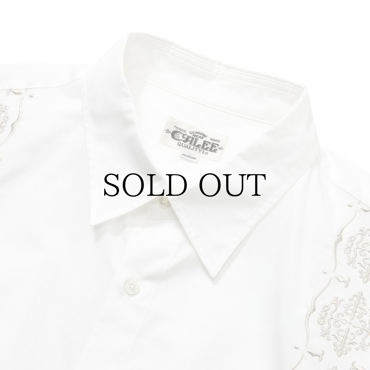 画像2: CALEE / Cotton broad cloth guayabera shirt -WHITE- (2)