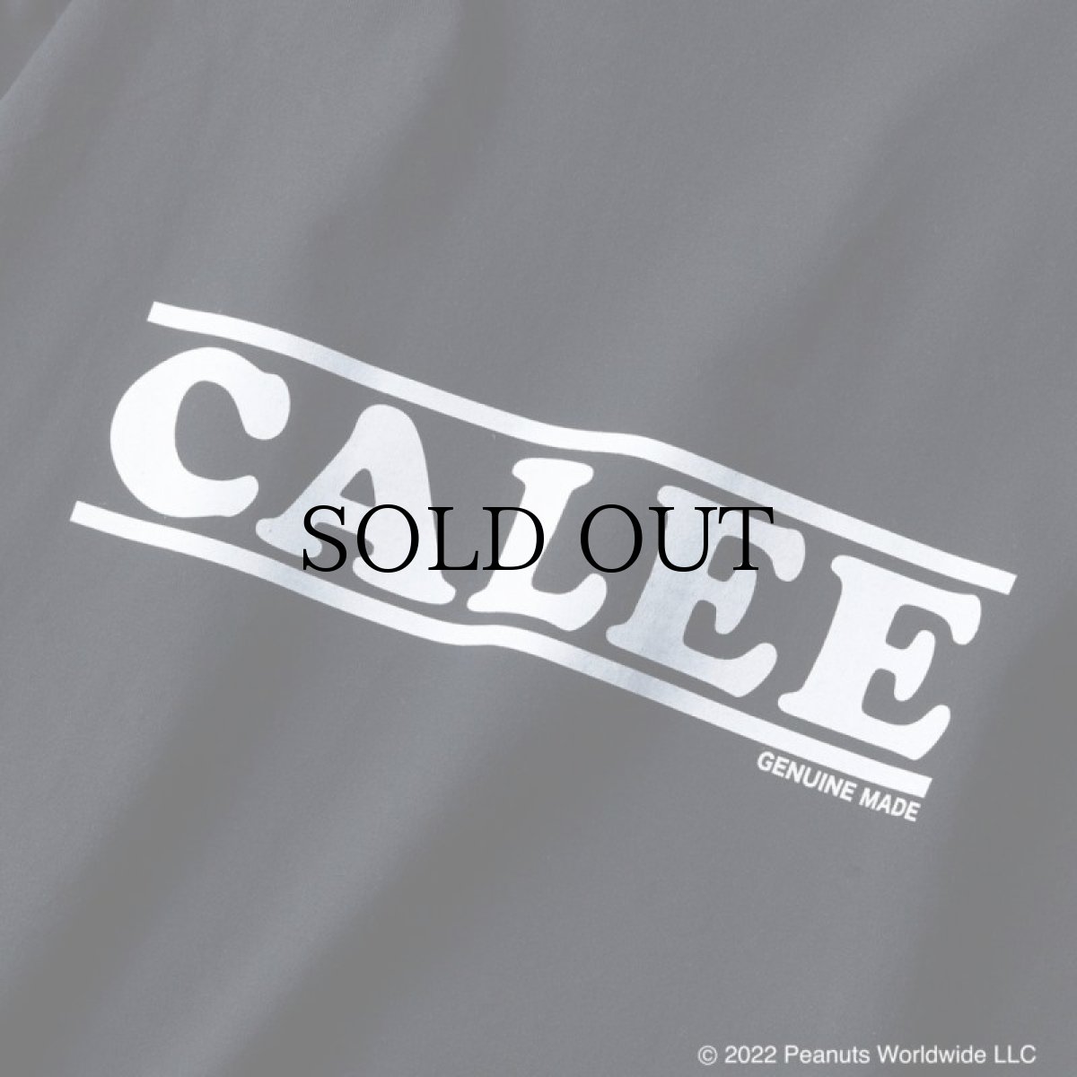 画像4: CALEE / PEANUTS L/S T-shirt -BLACK- (4)