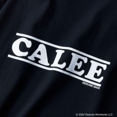 画像4: CALEE / PEANUTS L/S T-shirt -BLACK- (4)