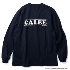 画像2: CALEE / PEANUTS L/S T-shirt -BLACK- (2)