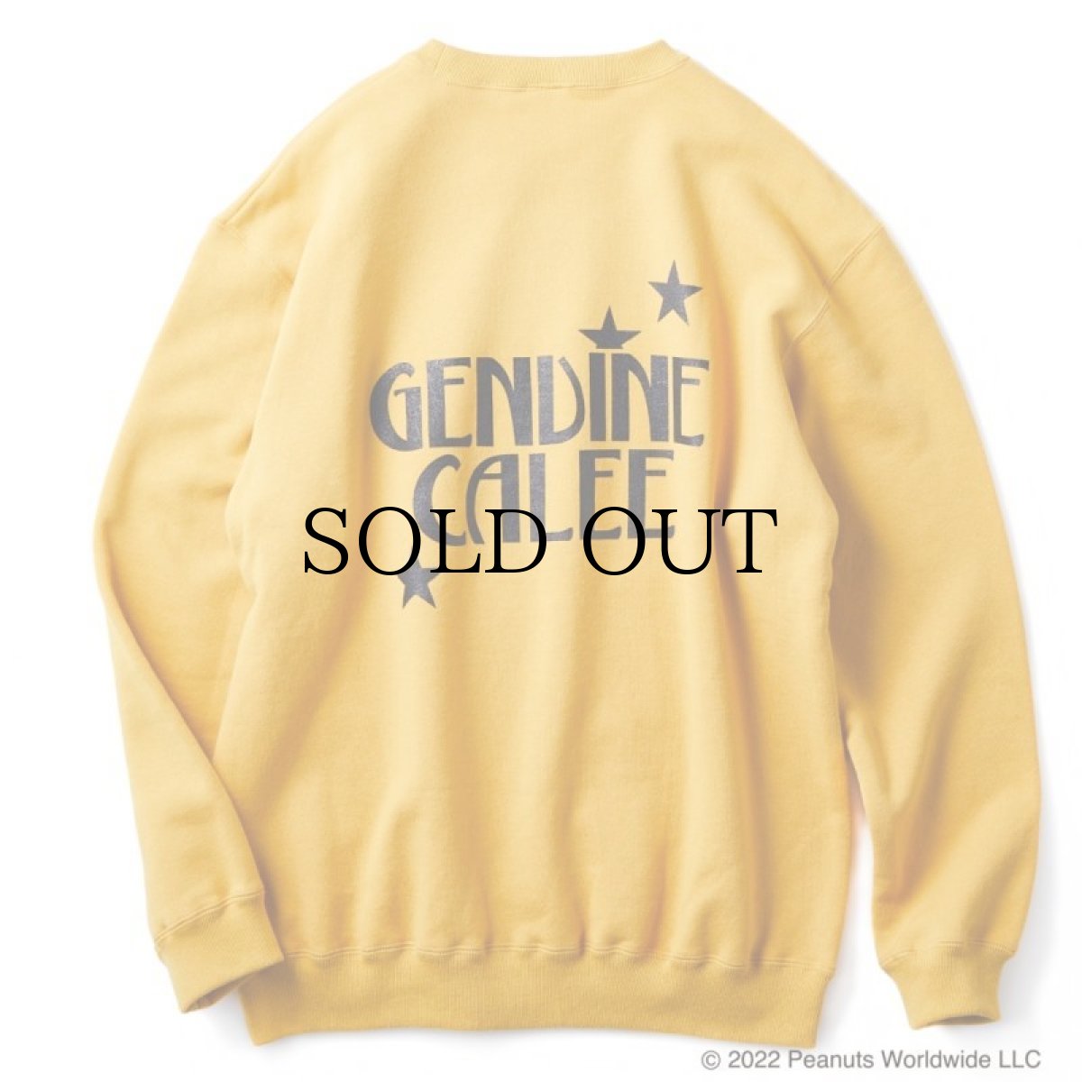 画像2: CALEE / PEANUTS L/S Sweat -MUSTARD- (2)