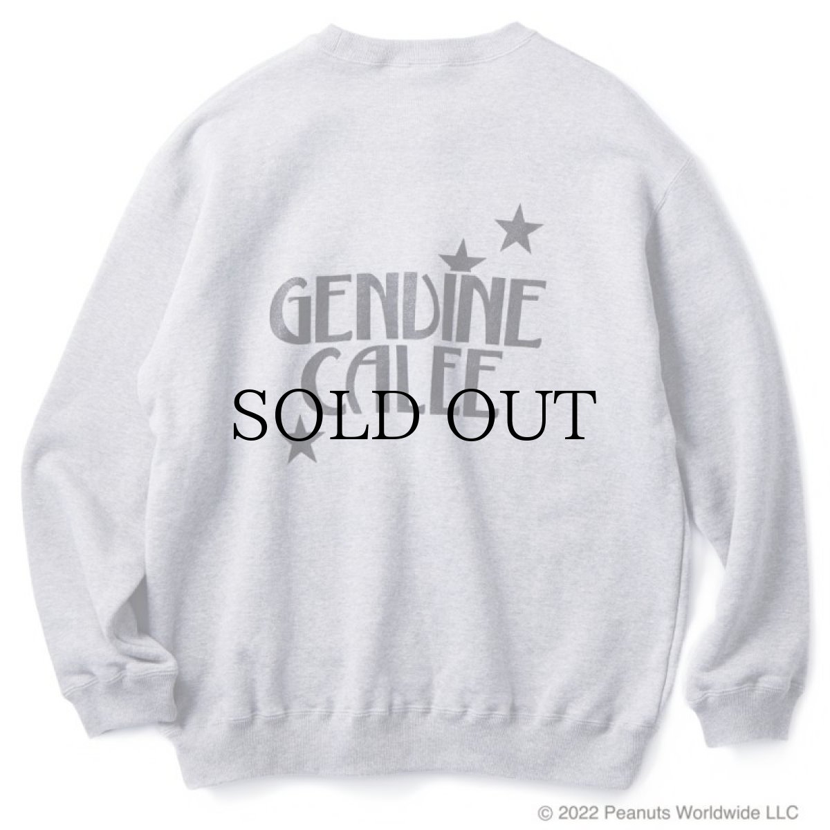 画像2: CALEE / PEANUTS L/S Sweat -GRAY- (2)