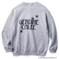 画像2: CALEE / PEANUTS L/S Sweat -GRAY- (2)