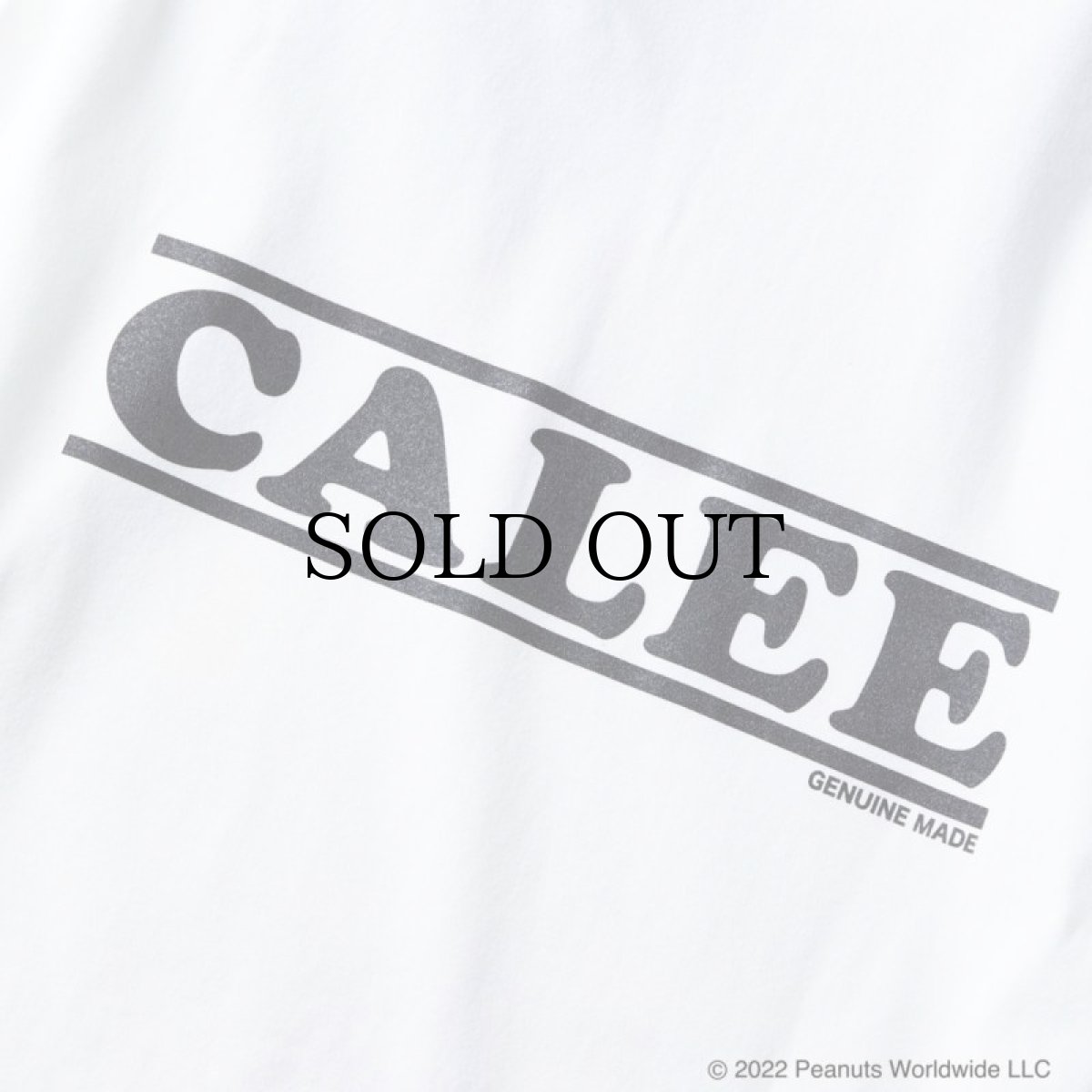 画像4: CALEE / PEANUTS L/S T-shirt -WHITE- (4)