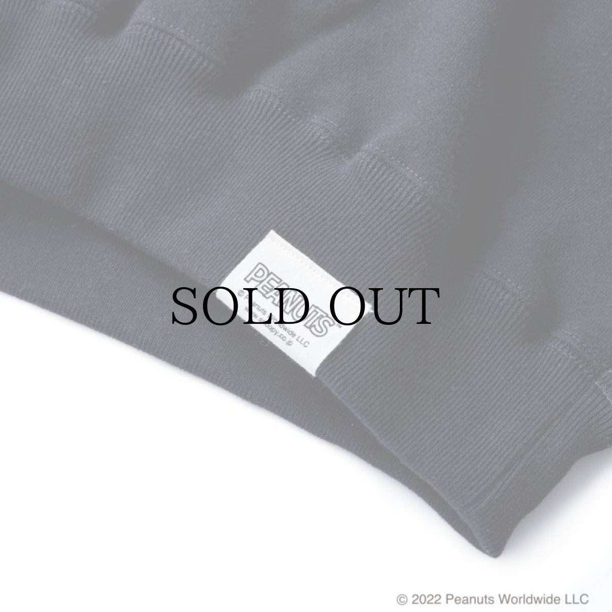 画像5: CALEE / PEANUTS L/S Sweat -BLACK- (5)