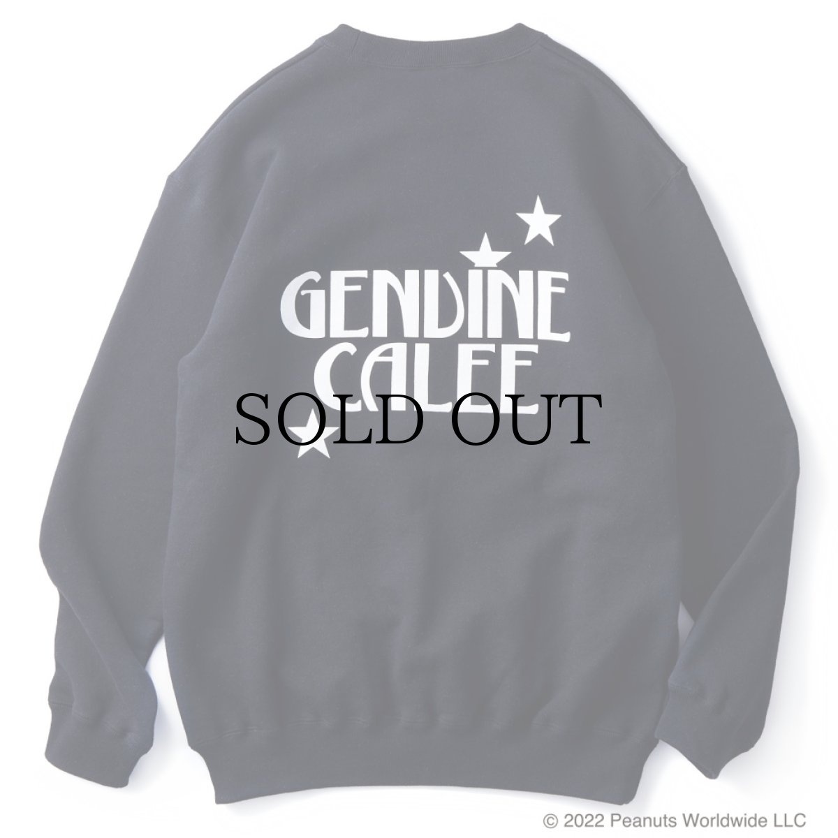 画像2: CALEE / PEANUTS L/S Sweat -BLACK- (2)